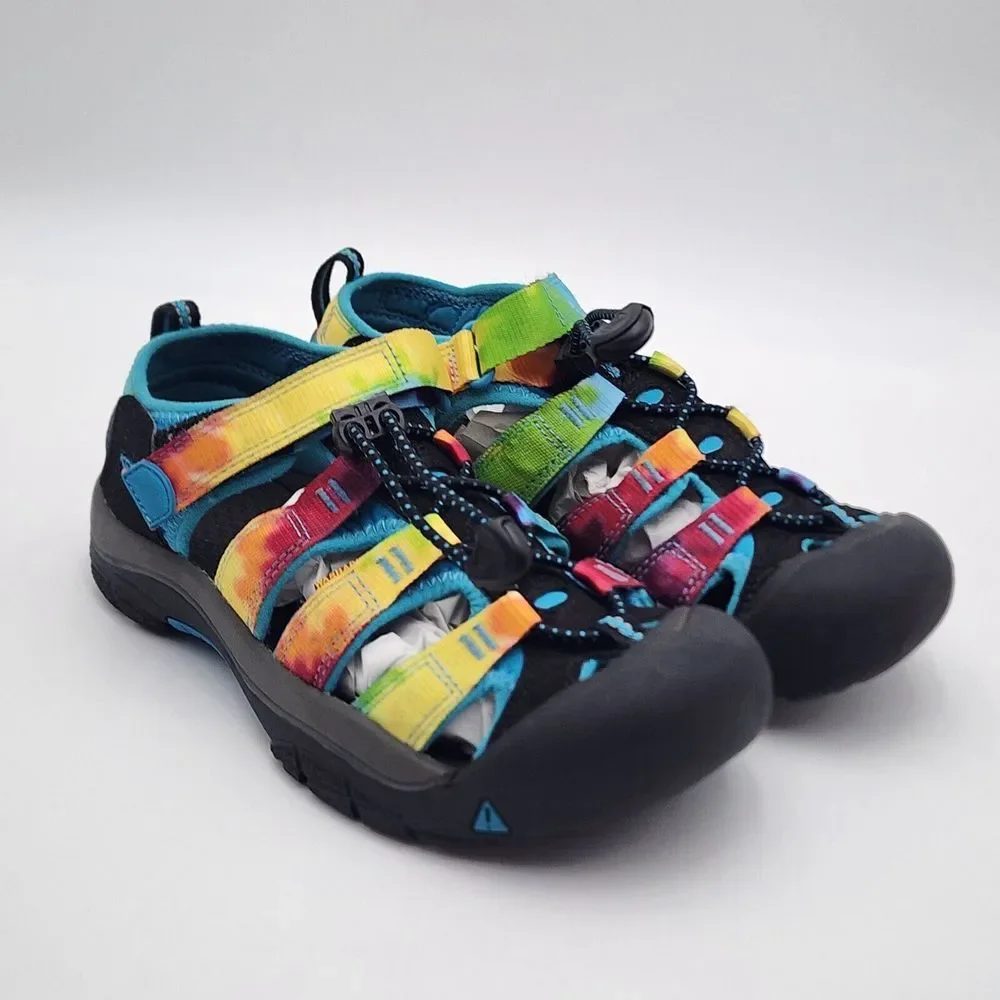 Keen Newport‎ Sandals Youth Kids Girls 3 Colorful Tie Dye Sport Hiking Fisherman